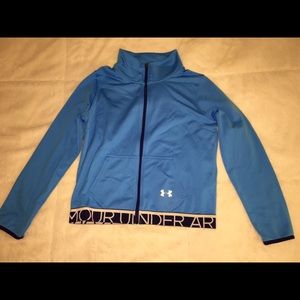 Girls Under Armour dry fit coat size large